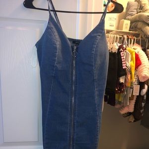 Iris Full Zip Denim Body Dress